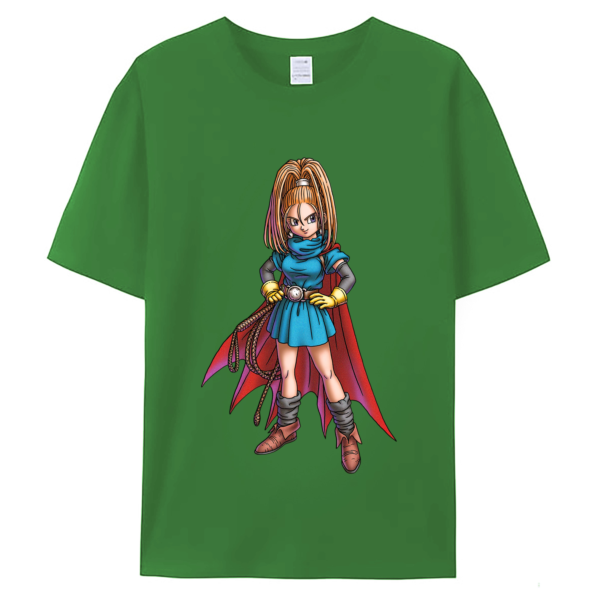 （画像用） ドラゴンクエスト Doragon Kuesuto Dragon Quest レディースカジュアルプリントTシャツ（綿100％）